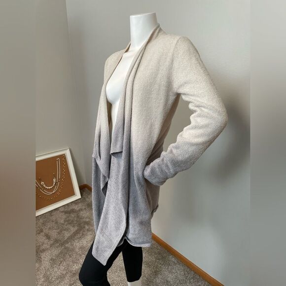 BAREFOOT DREAMS- Bamboo Chic Lite Long Ombré Cardigan Sweater L / XL - Picture 4 of 8